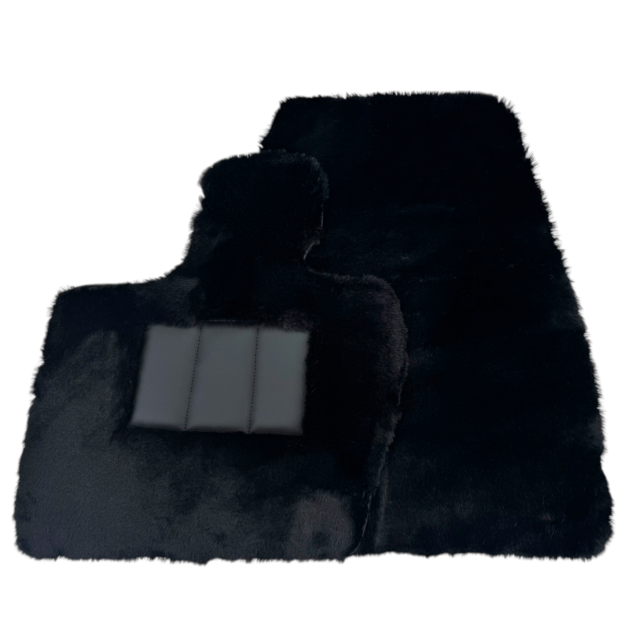 Black Sheepskin Floor Mats for Lexus CT (2017-2024) - AutoWin