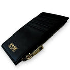 Black Leather ER56 Design Cardholder with Golden Logo - AutoWin