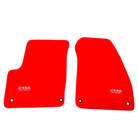 Red Floor Mats for Chevrolet Corvette C8 (2020-2024) by ER56 Design - AutoWin