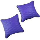 Customizable Purple Leather Pillows Set of 2 with Black Sewing