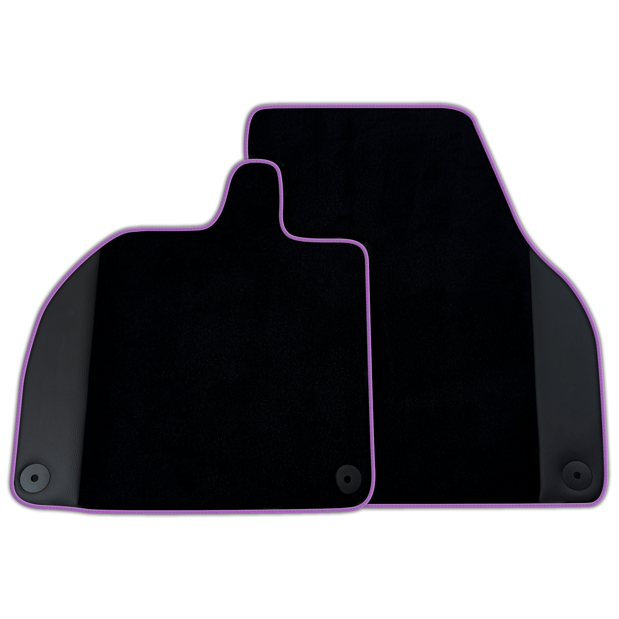 Customizable Black Floor Mats with Leather for Lamborghini Revuelto (2024-2025)