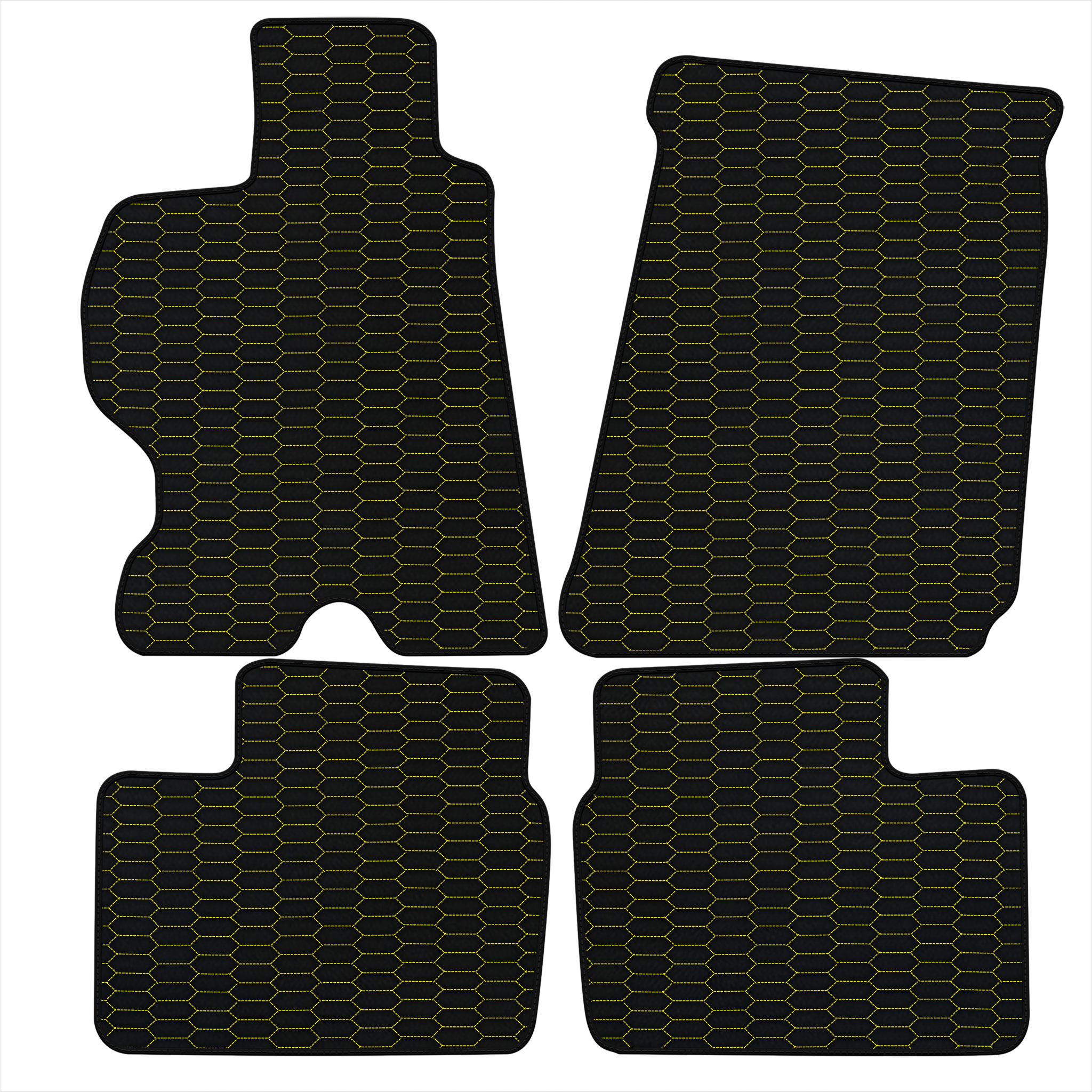 Customizable Leather Floor Mats with Raptor Hex Pattern for Ferrari FF (2011-2016)