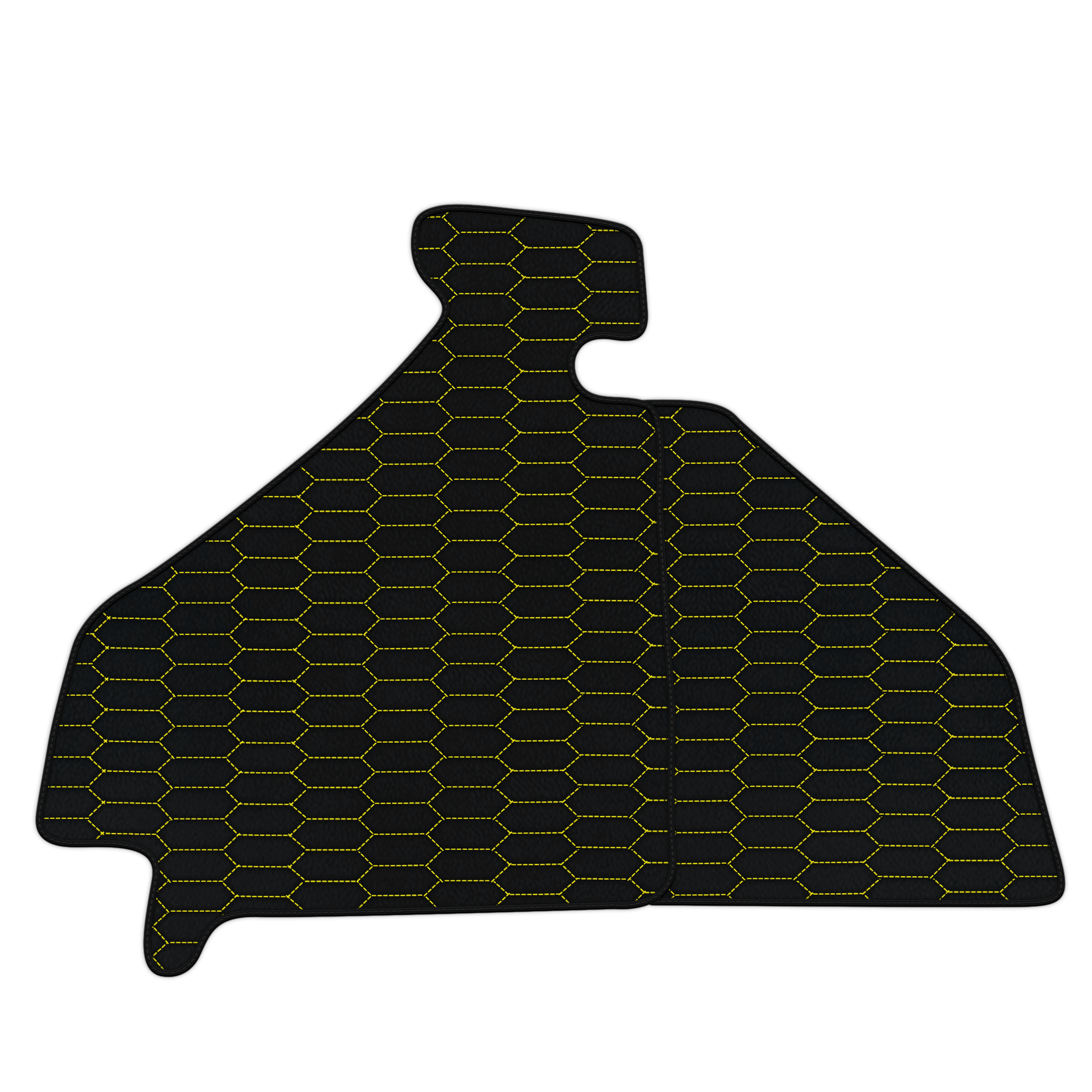 Customizable Leather Floor Mats with Raptor Hex Pattern for Ferrari F355 (1994-1999)