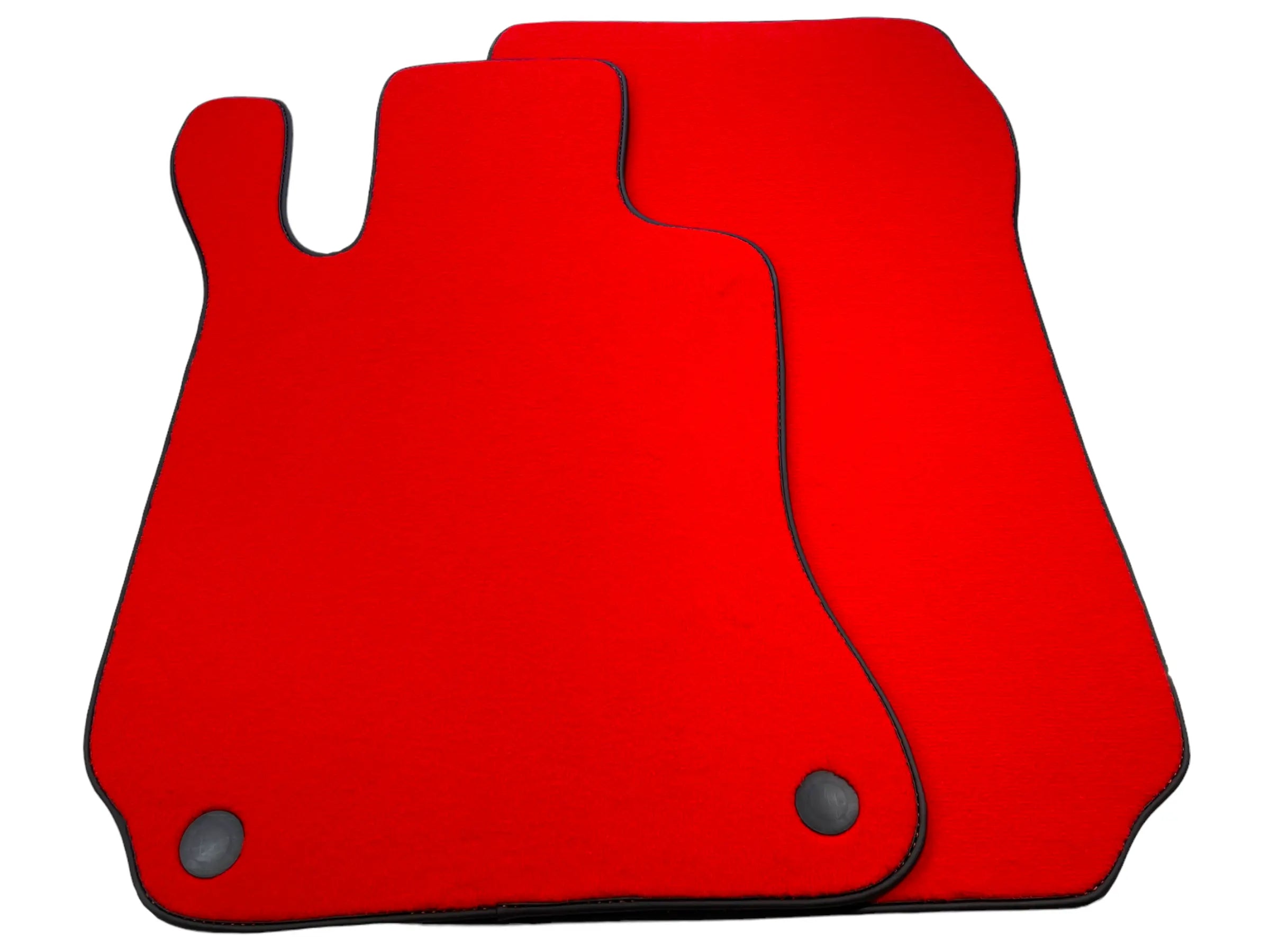 Red Floor Mats For Mercedes-Benz SL R231 2012–2020 Black Trim