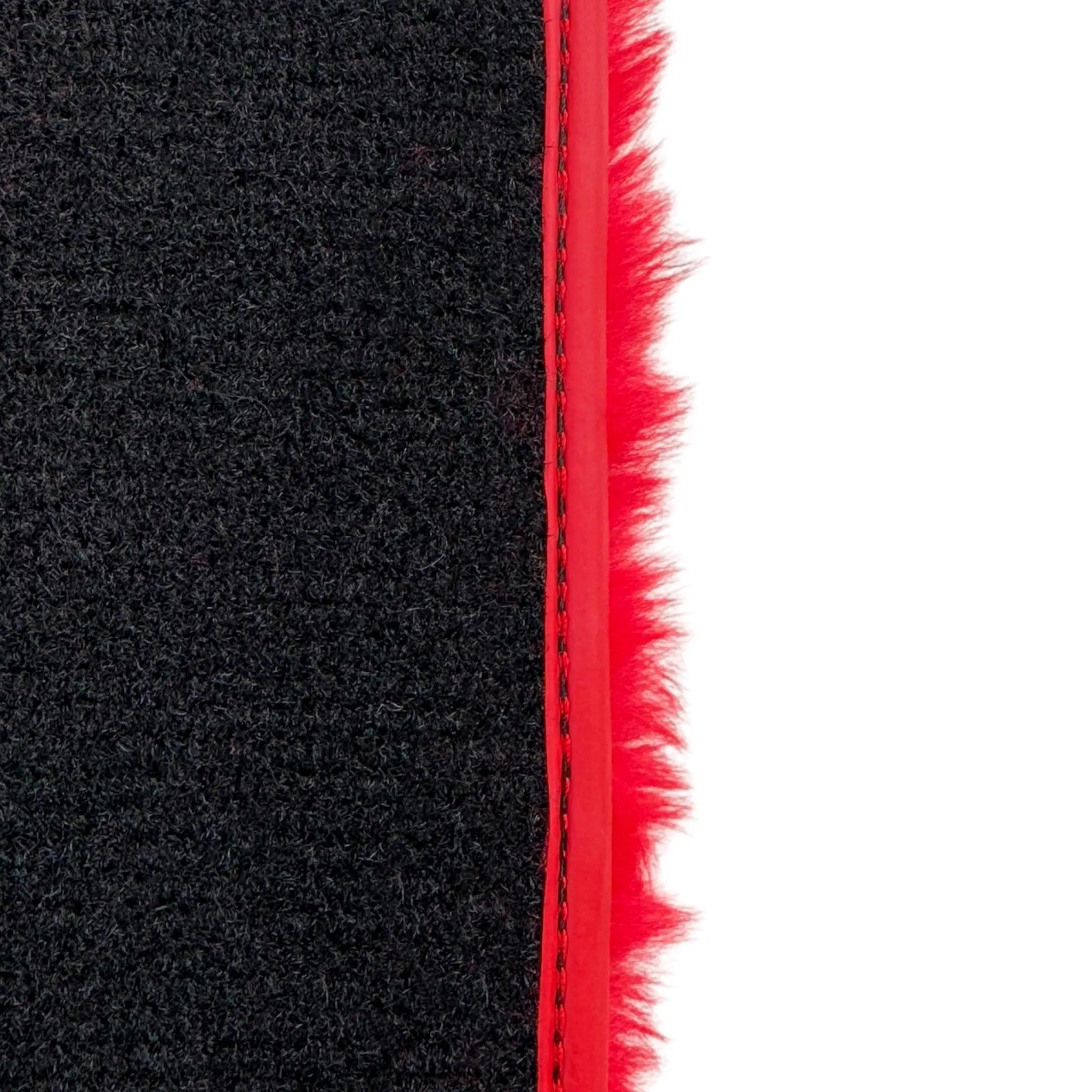 Red Sheepskin Floor Mats for Ferrari 812 GTS (2019-2023)