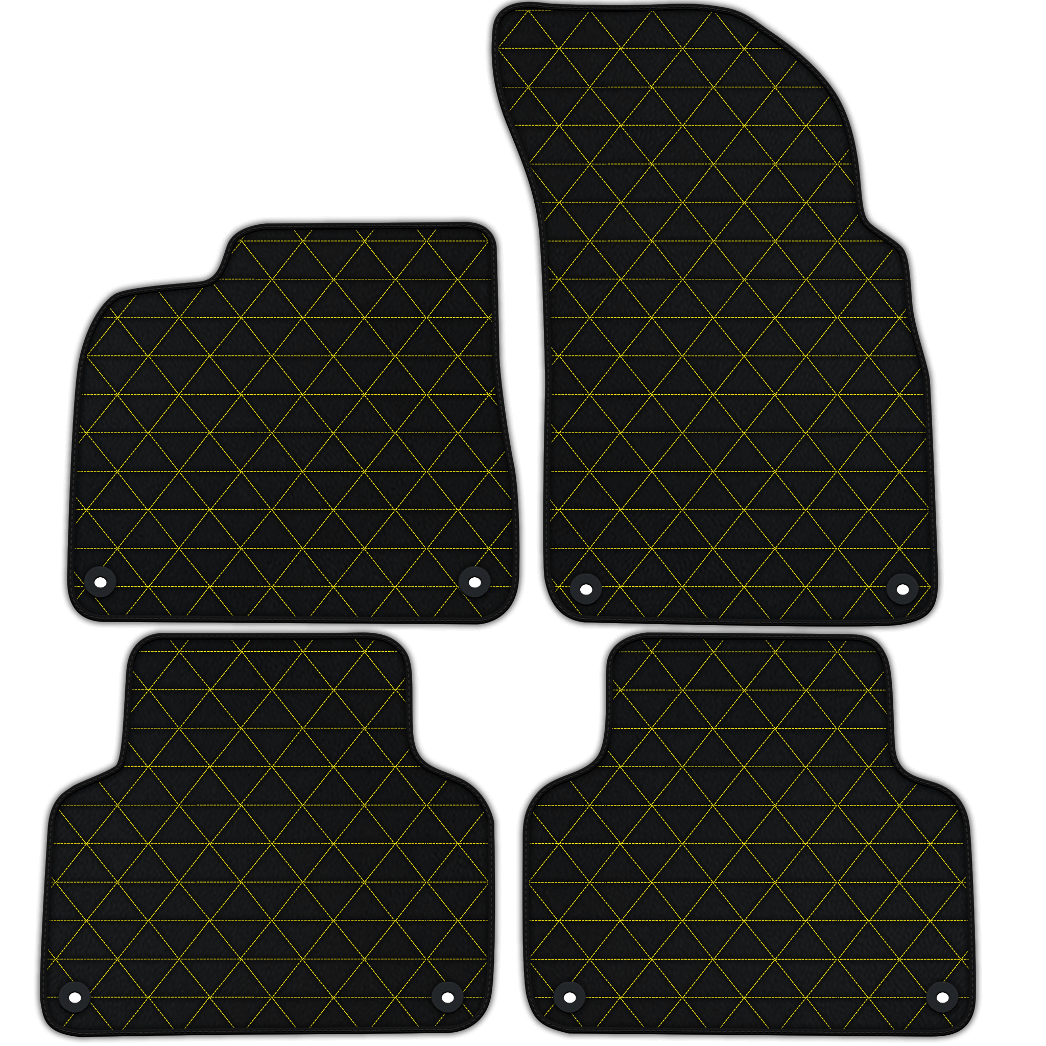 Stylish Customizable Leather Floor Mats for Audi Q7 (2015-2019)