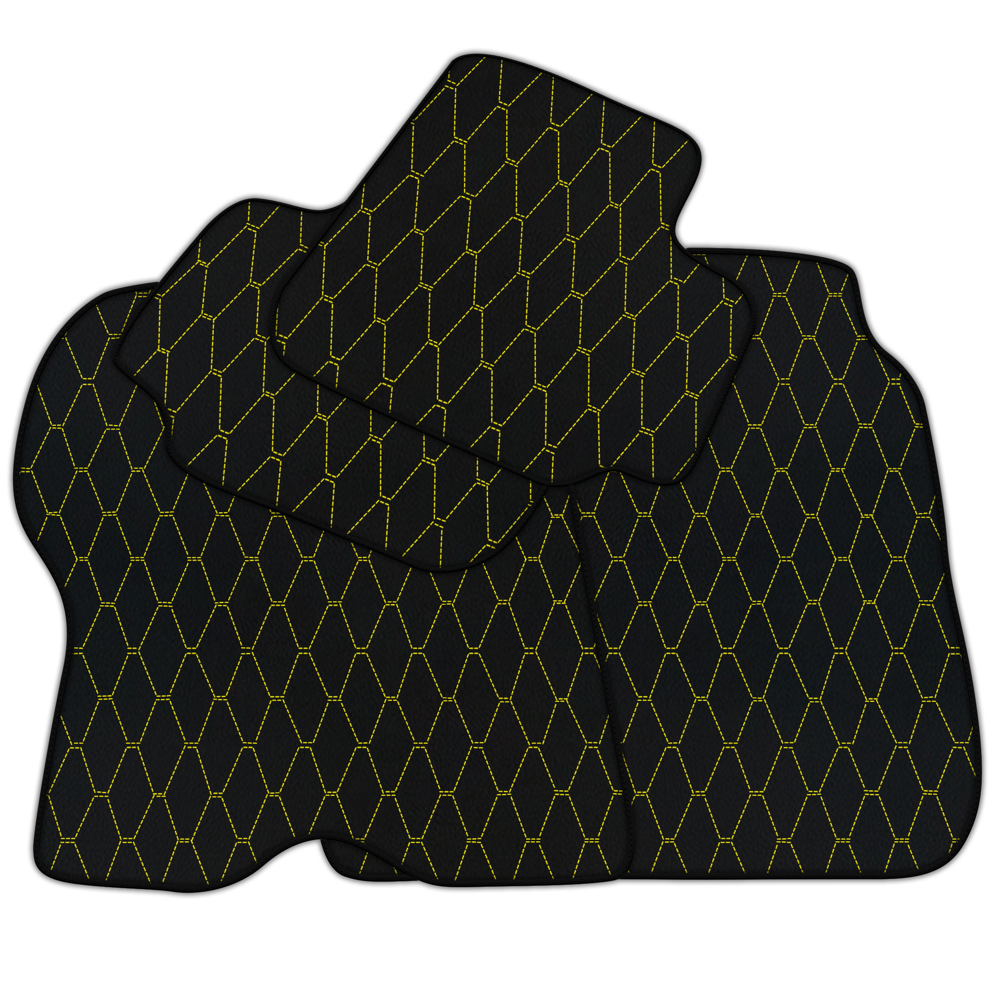 Customizable Vertical Hex Pattern Floor Mats for Ferrari GTC4 Lusso (2016-2023)