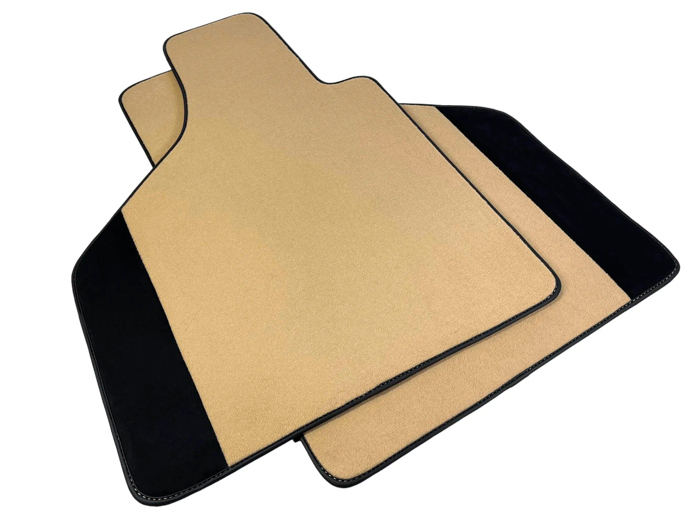 Customizable Beige Floor Mats for Lamborghini Diablo 1990-2001 With Alcantara Leather