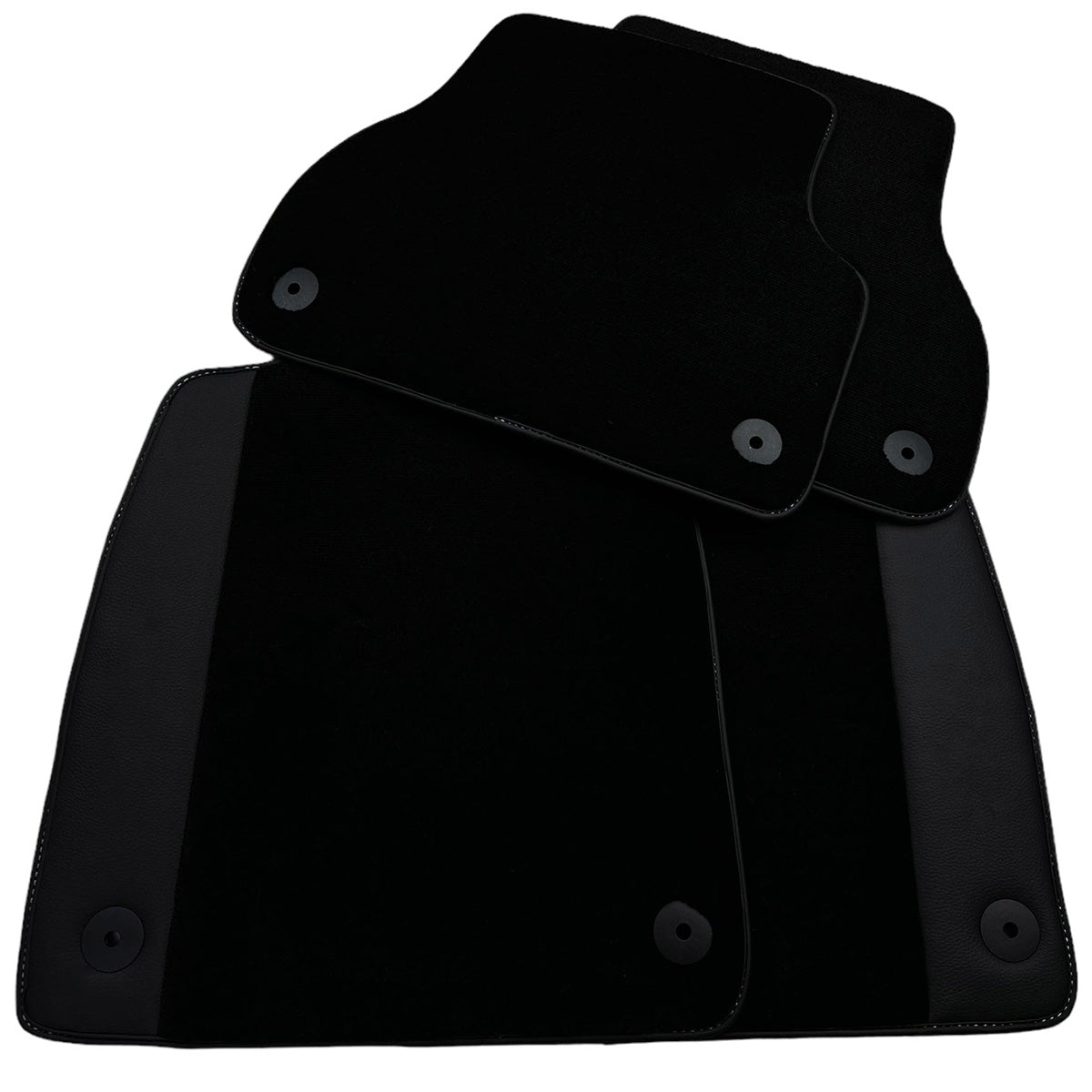 Customizable Black Floor Mats for Audi A6 - C6 Avant (2004-2008) - AutoWin