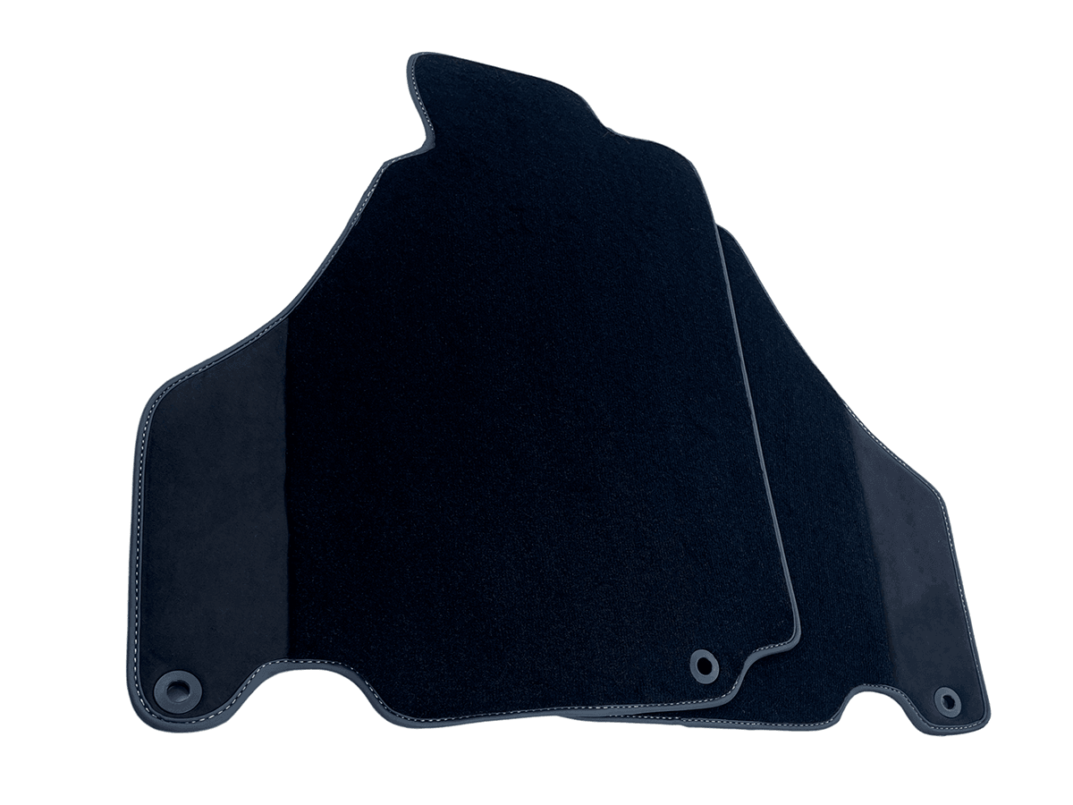 Custom Black Floor Mats For Ferrari 360 Modena 1999-2005 With Alcantara Leather - AutoWin