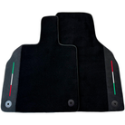 Customizable Black Floor Mats for Lamborghini Aventador S with Alcantara Leather - AutoWin