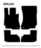 Black Floor Mats For Mercedes Benz CL-Class C216 Coupe (2006-2013) | Limited Edition