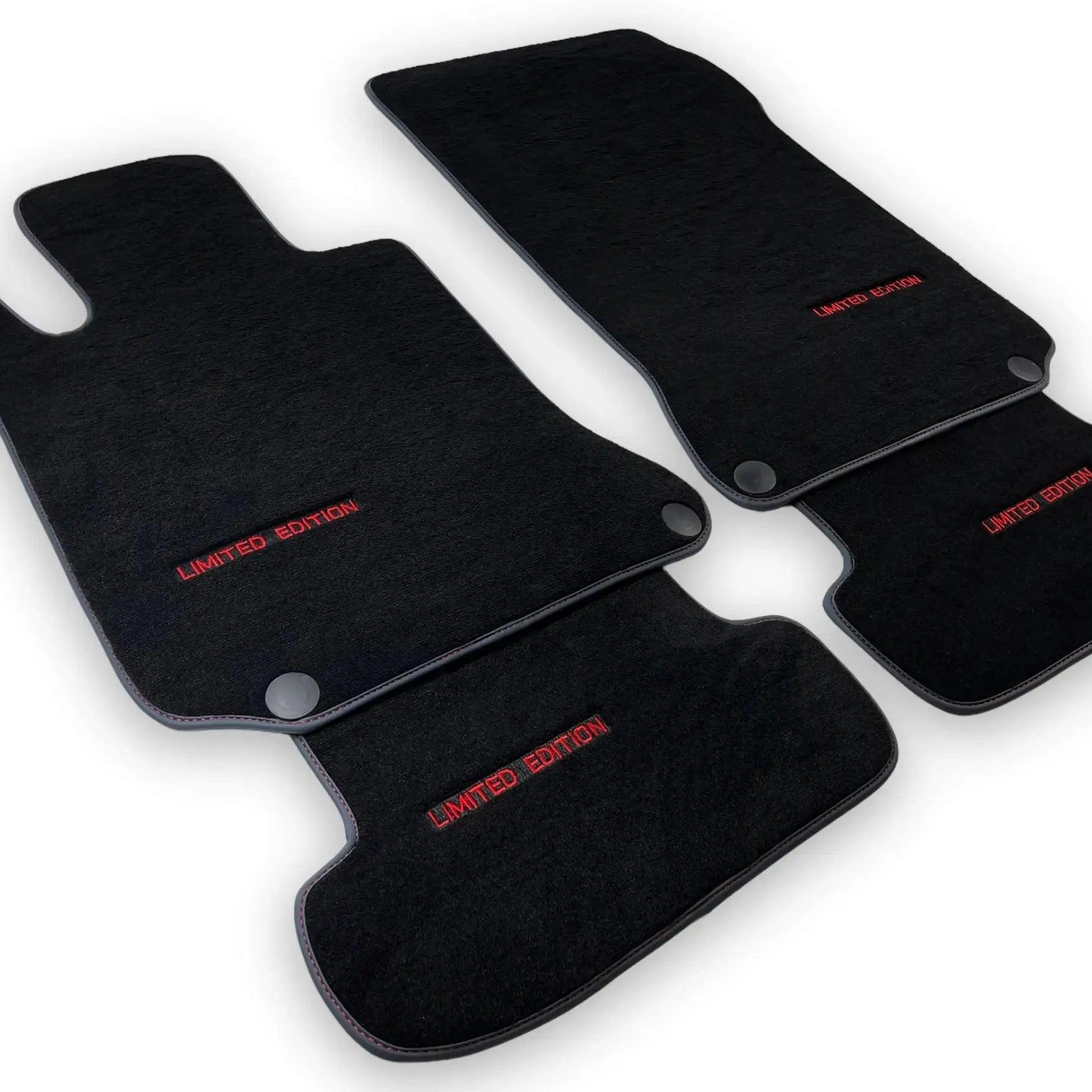 Black Floor Mats For Mercedes Benz E-Class C207 Coupe (2009-2013) | Limited Edition