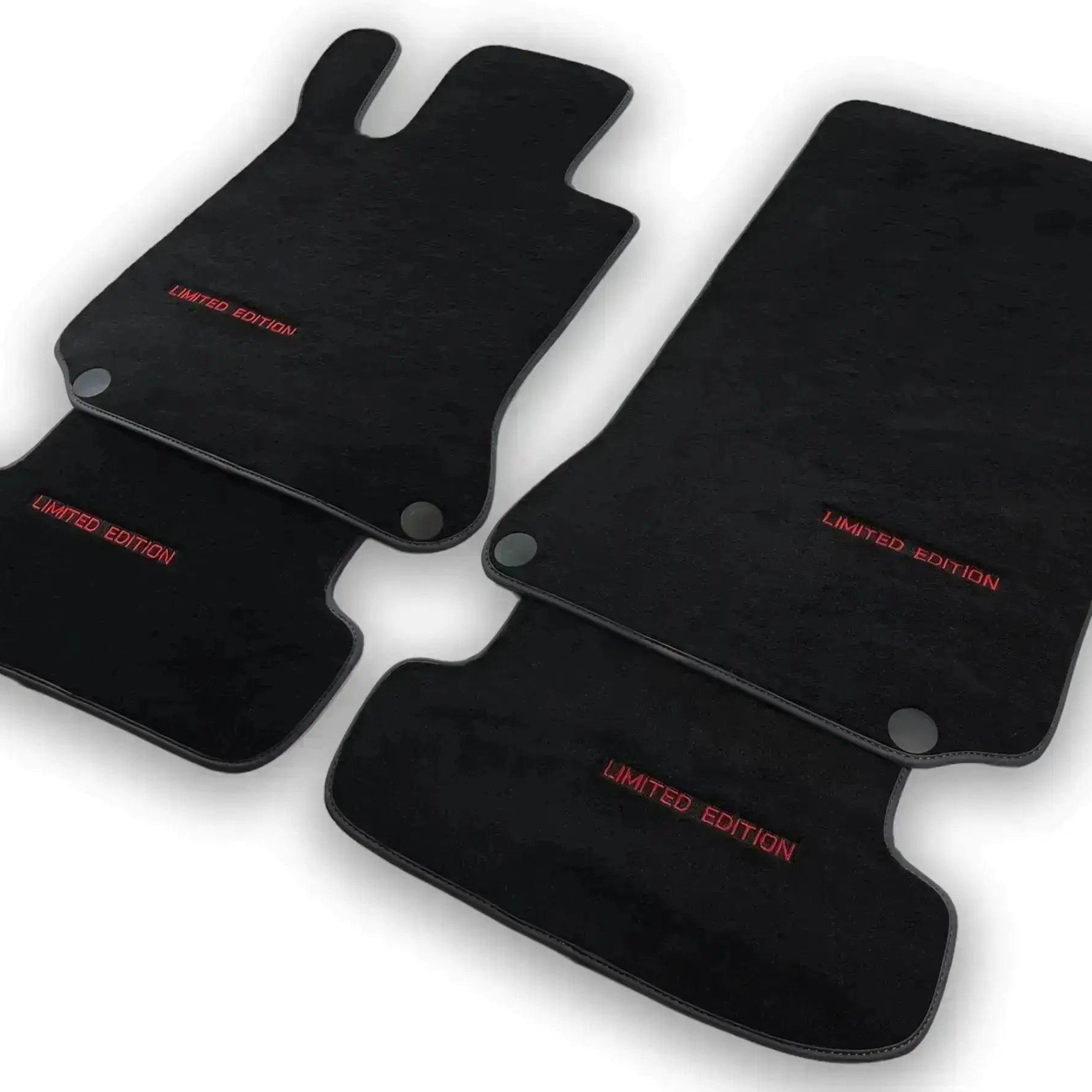 Black Floor Mats For Mercedes Benz GLC-Class X253 SUV (2015-2019) | Limited Edition - AutoWin