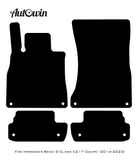 Black Floor Mats For Mercedes Benz S-Class C217 Coupe (2014-2023) | Limited Edition