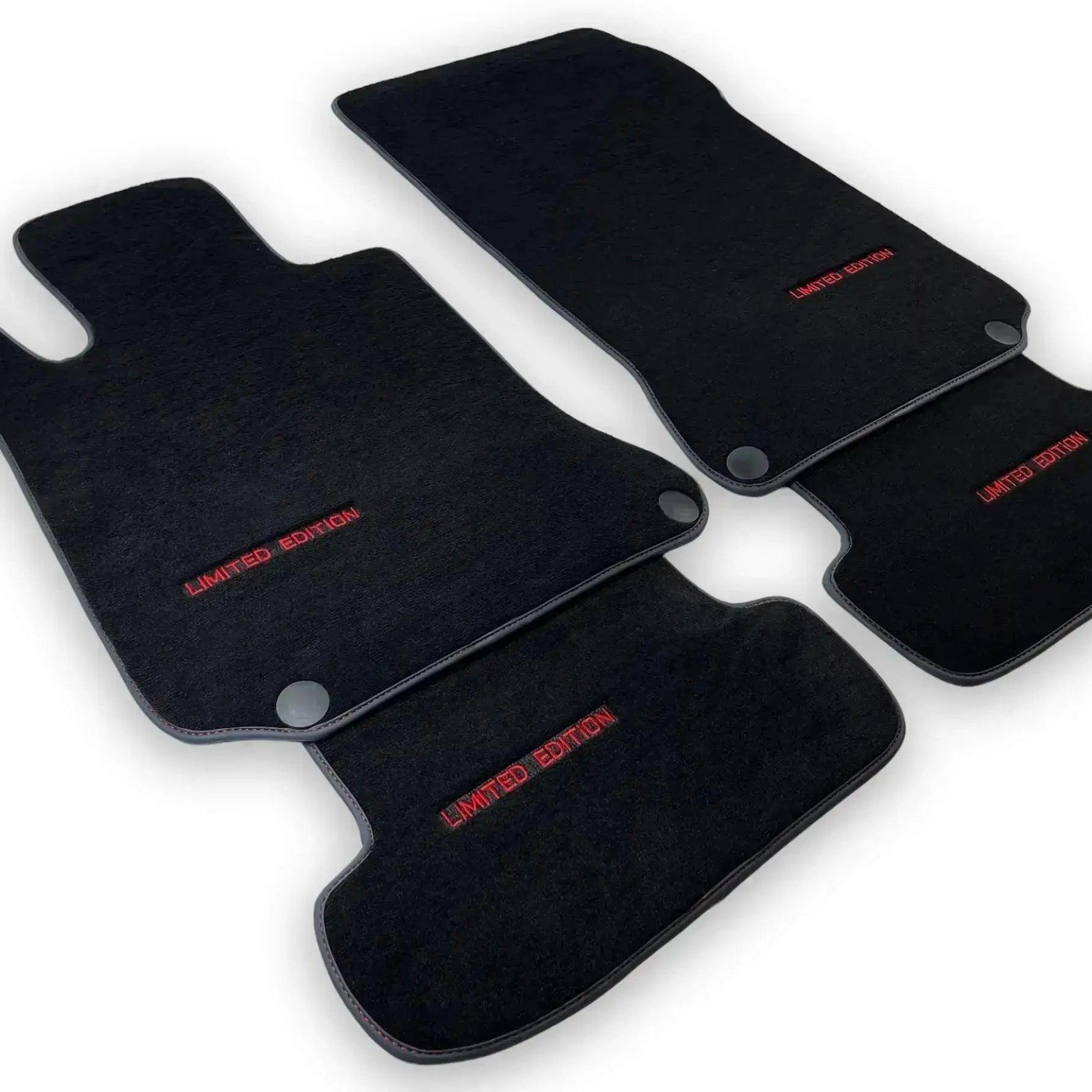 Black Floor Mats For Mercedes Benz S-Class W126 (1979-1991) | Limited Edition - AutoWin