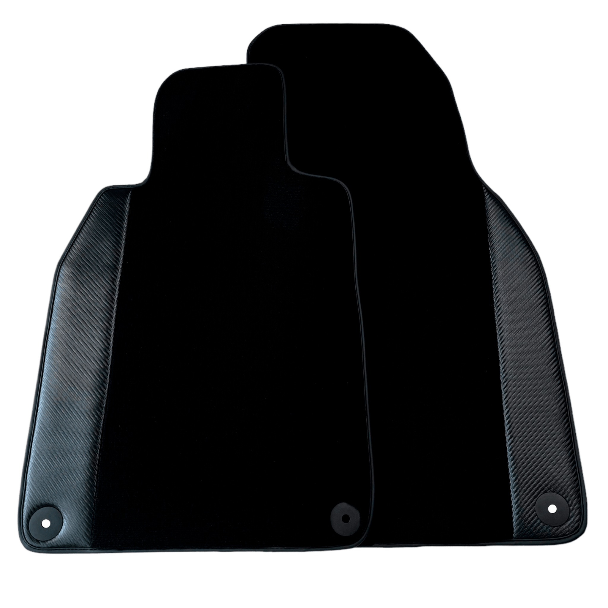 Black Floor Mats for Porsche Taycan (2020-2023) with Carbon - AutoWin