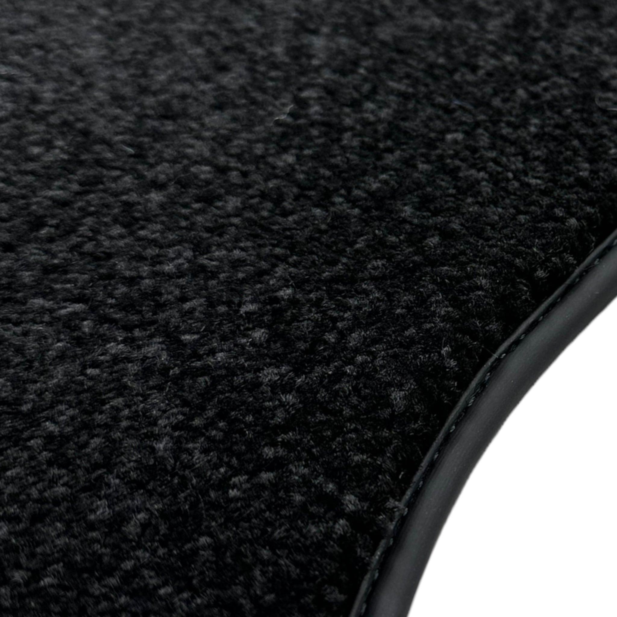Black Luxury Floor Mats For Mercedes Benz E-Class W213 Sedan (2016-2020) Hybrid | ER56 Design