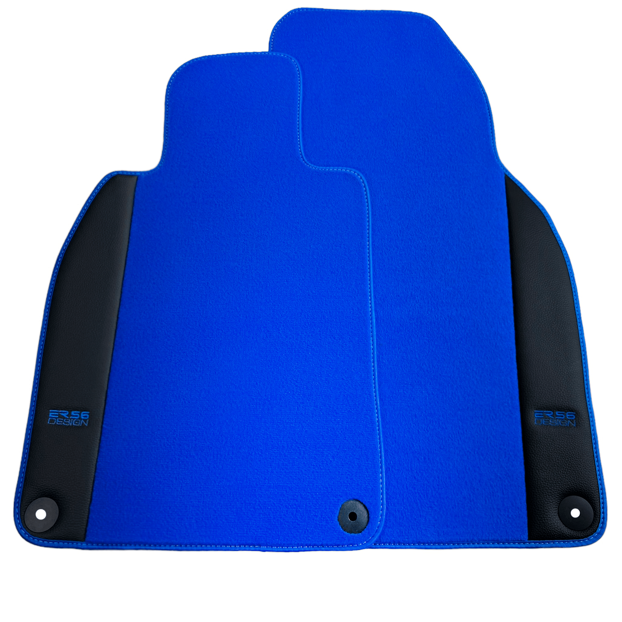 Light Blue Floor Mats for Porsche 964 (1989-1994) with Leather - AutoWin