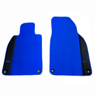 Light Blue Floor Mats for Porsche 718 Boxster (2016-2023) with Leather - AutoWin