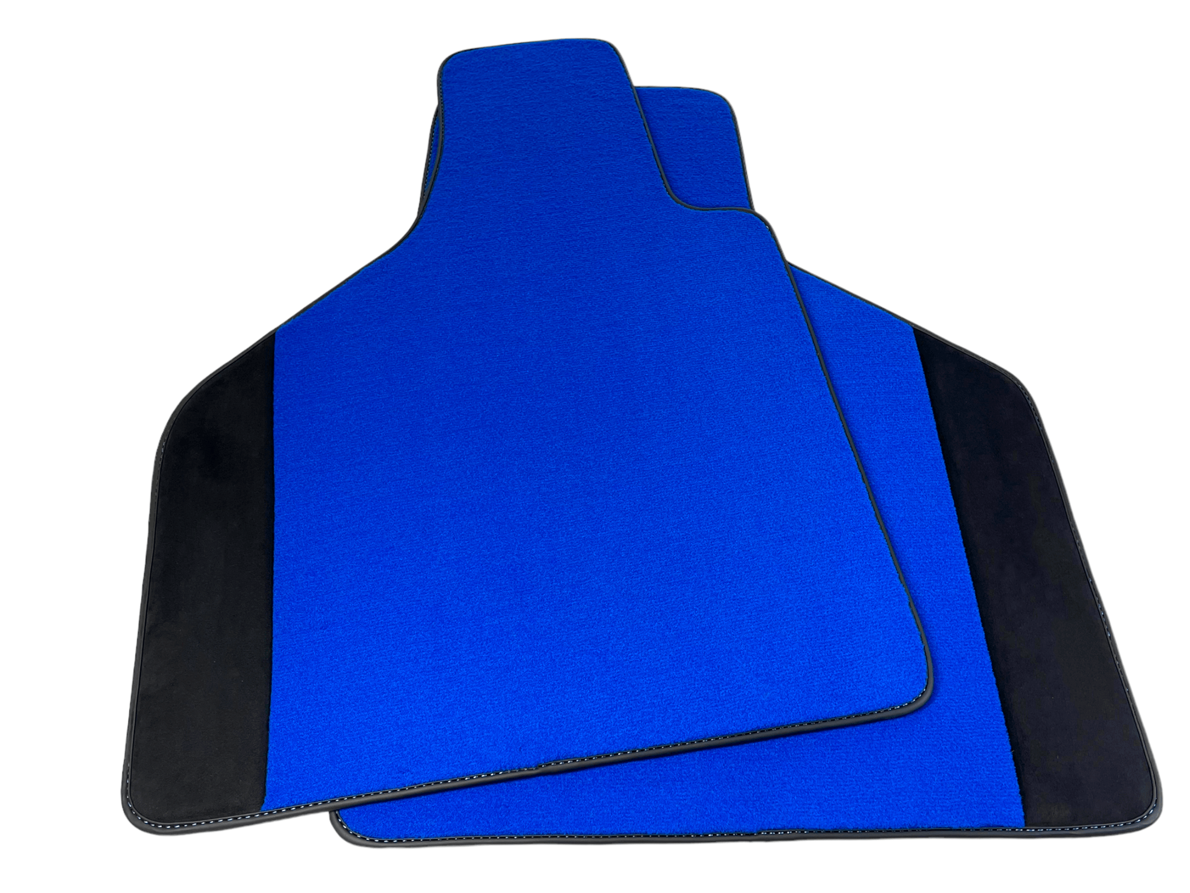 Customizable Blue Floor Mats for Lamborghini Diablo 1990-2001 With Alcantara Leather - AutoWin