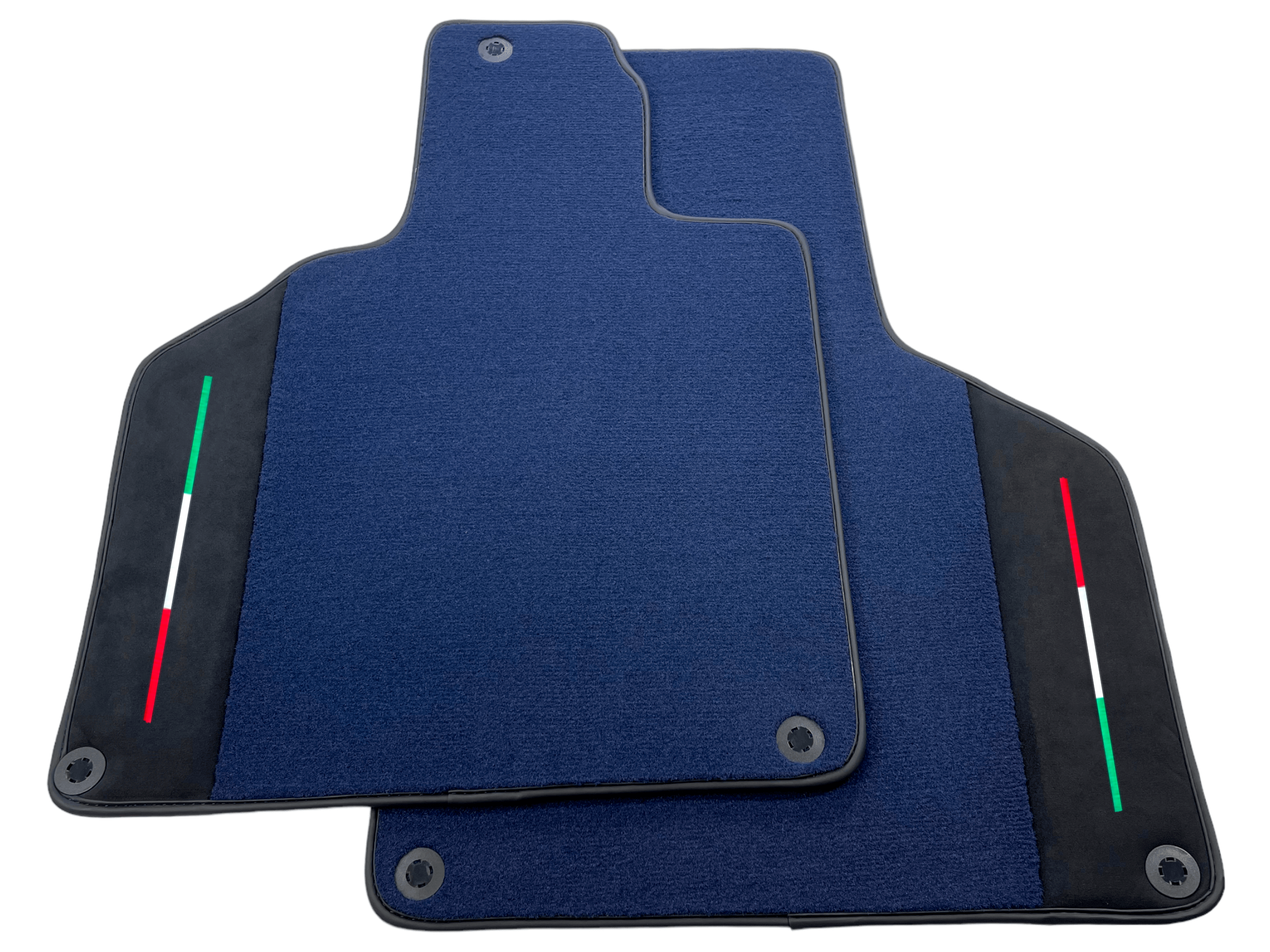 Customizable Dark Blue Floor Mats for Lamborghini Gallardo With Alcantara Leather - AutoWin