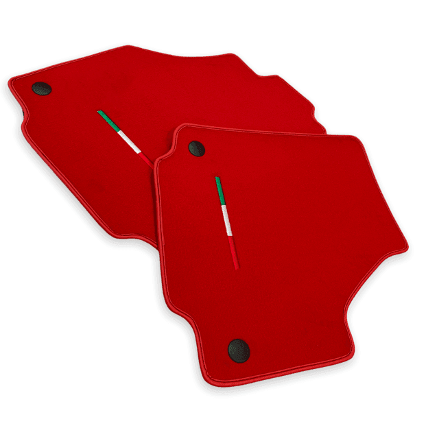 Floor Mats for Ferrari 458 Speciale (2012-2015) Red Autowin Brand Italian Edition - AutoWin