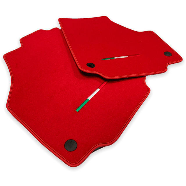 Floor Mats for Ferrari 458 Speciale (2012-2015) Red Autowin Brand Italian Edition - AutoWin