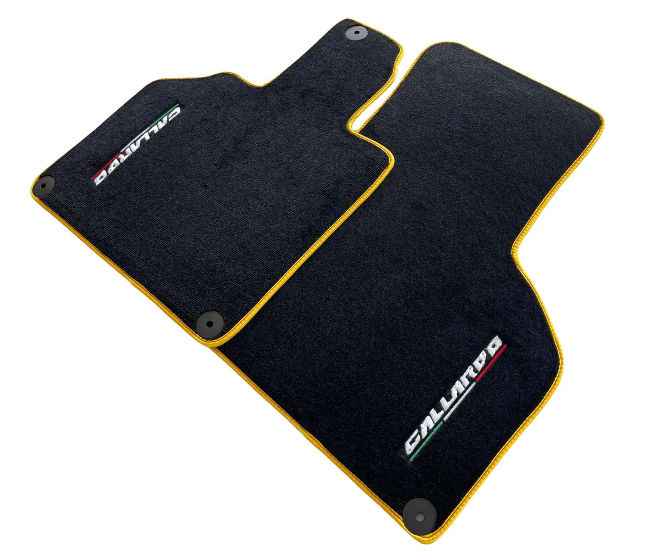 Floor Mats for Lamborghini Gallardo With Yellow Trim