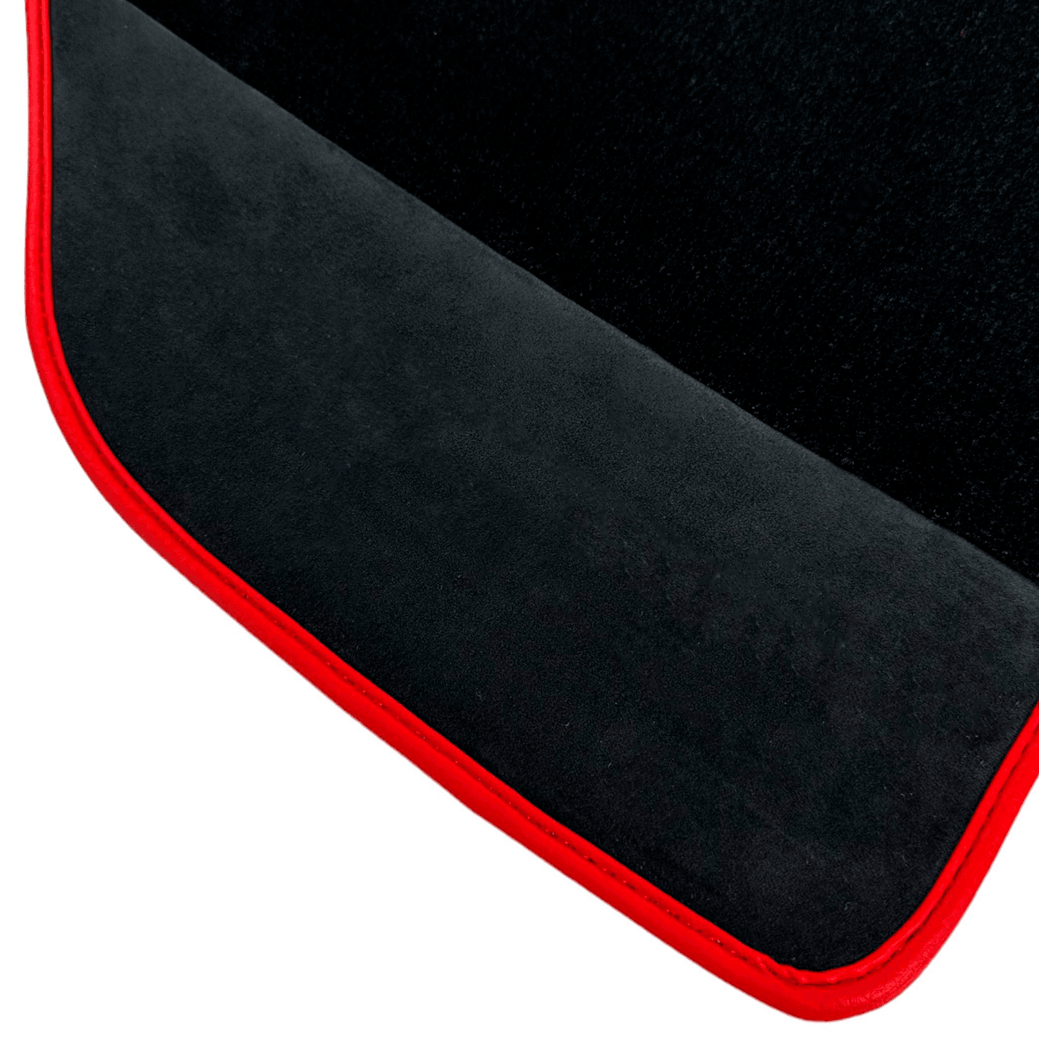 Black Floor Mats For Ferrari F355 1994-1999 With Alcantara Leather - AutoWin