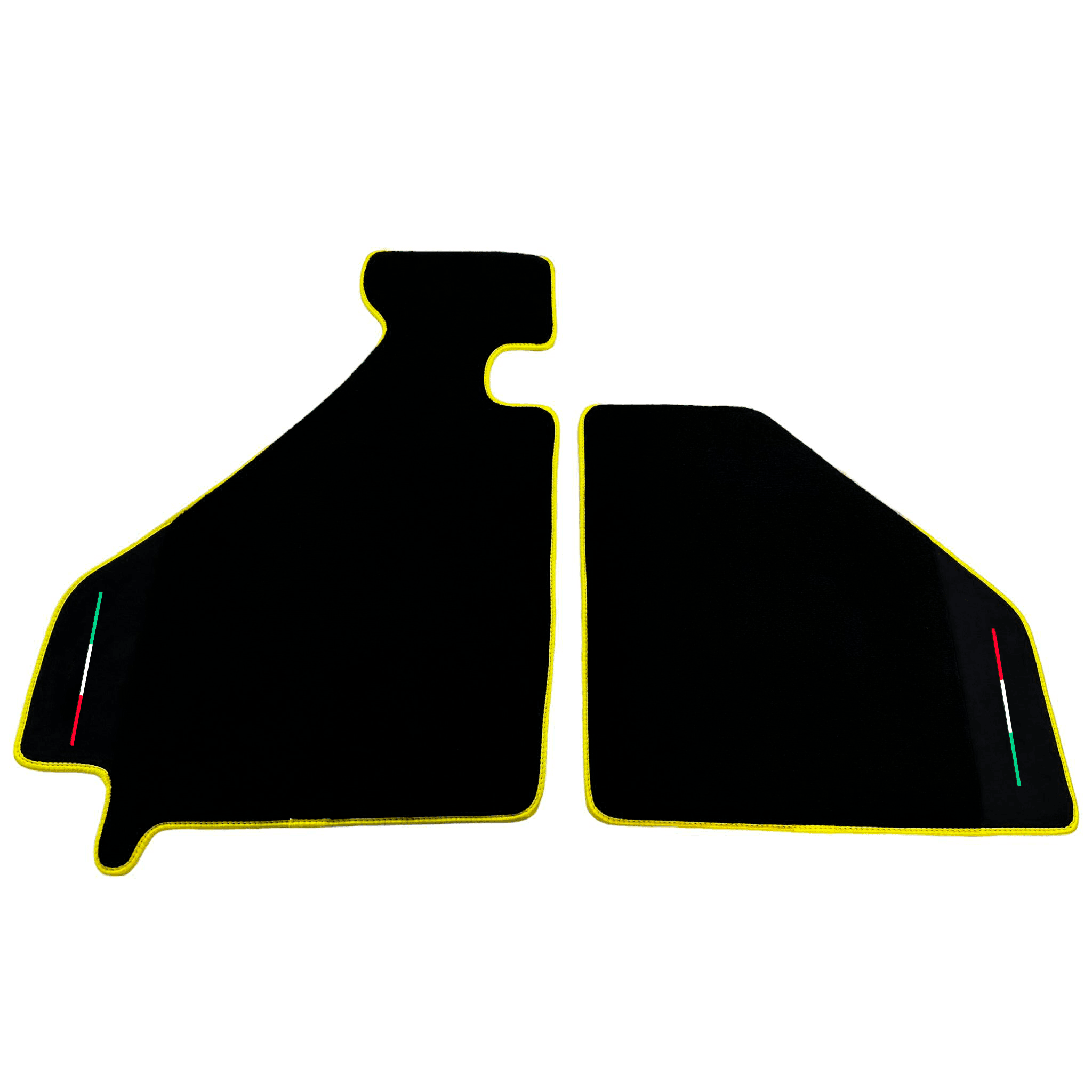 Black Floor Mats For Ferrari F355 1994-1999 With Alcantara Leather - AutoWin