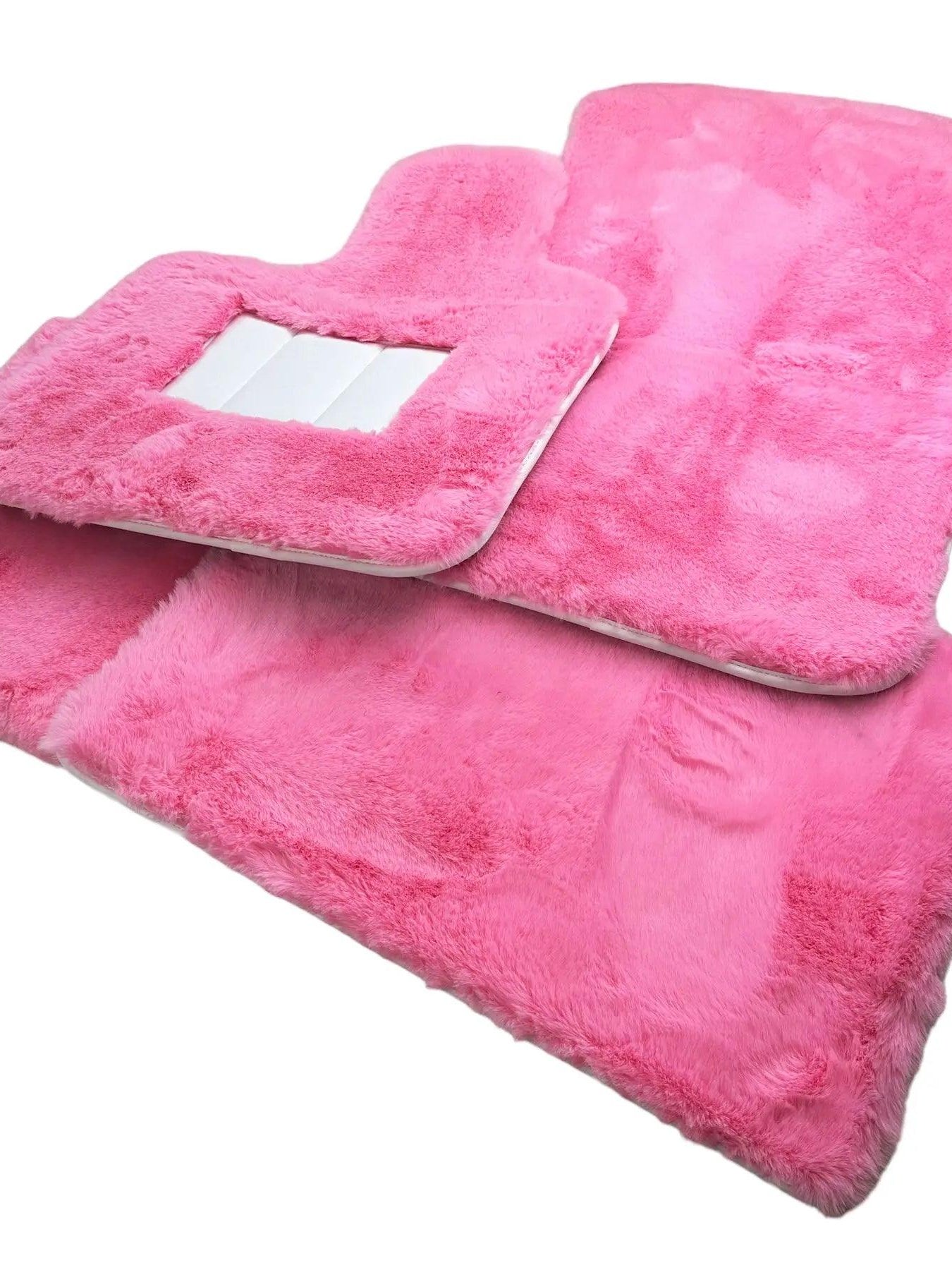 Pink Sheepskin Floor Mats For Rolls Royce Ghost Sedan 2010-2019 Er56 Design Brand