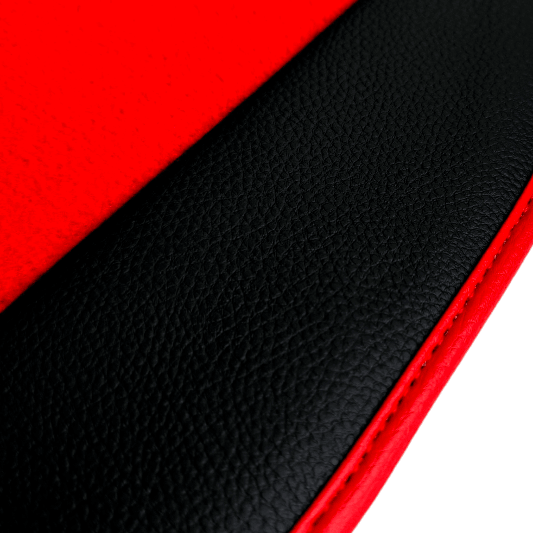 Red Floor Mats for Porsche 718 Boxster (2016-2023) with Leather - AutoWin