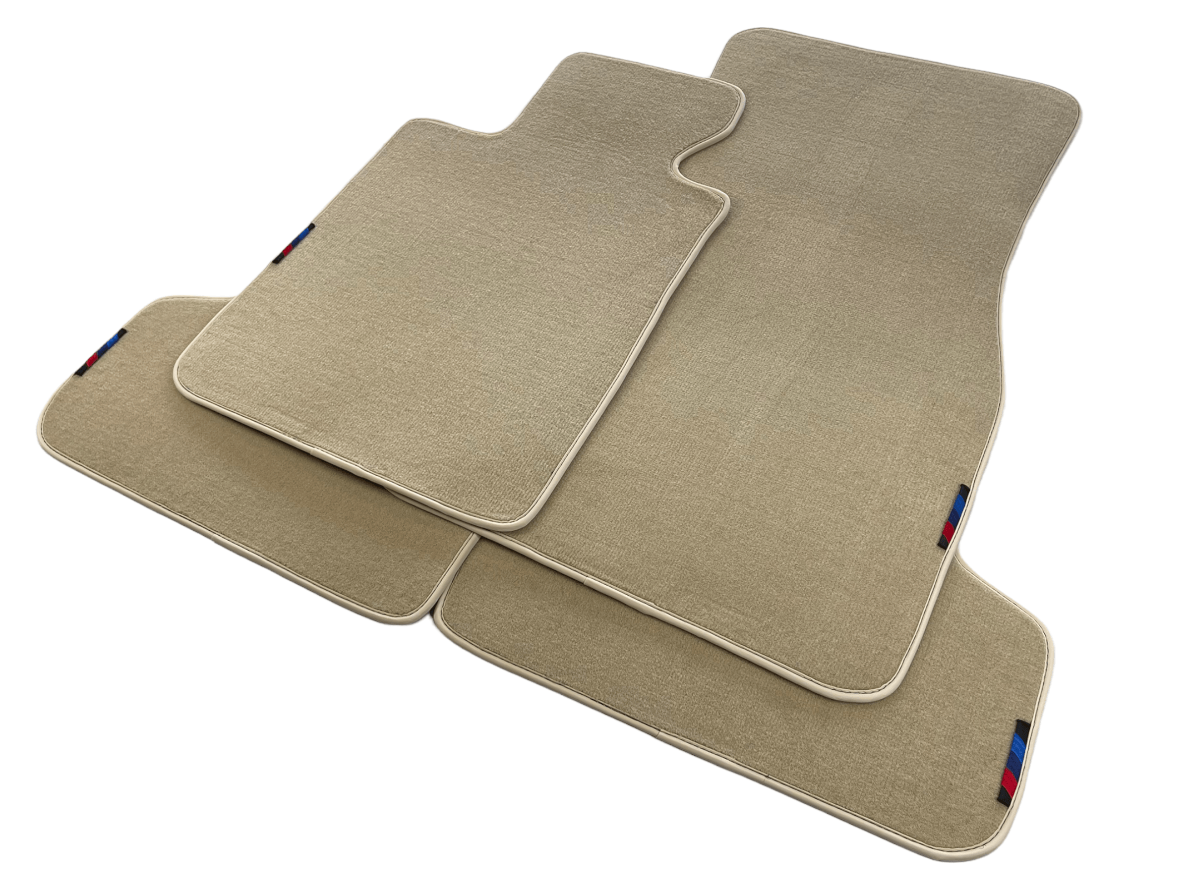 Beige Floor Mats For BMW 7 Series E66 With M Package AutoWin Brand - AutoWin