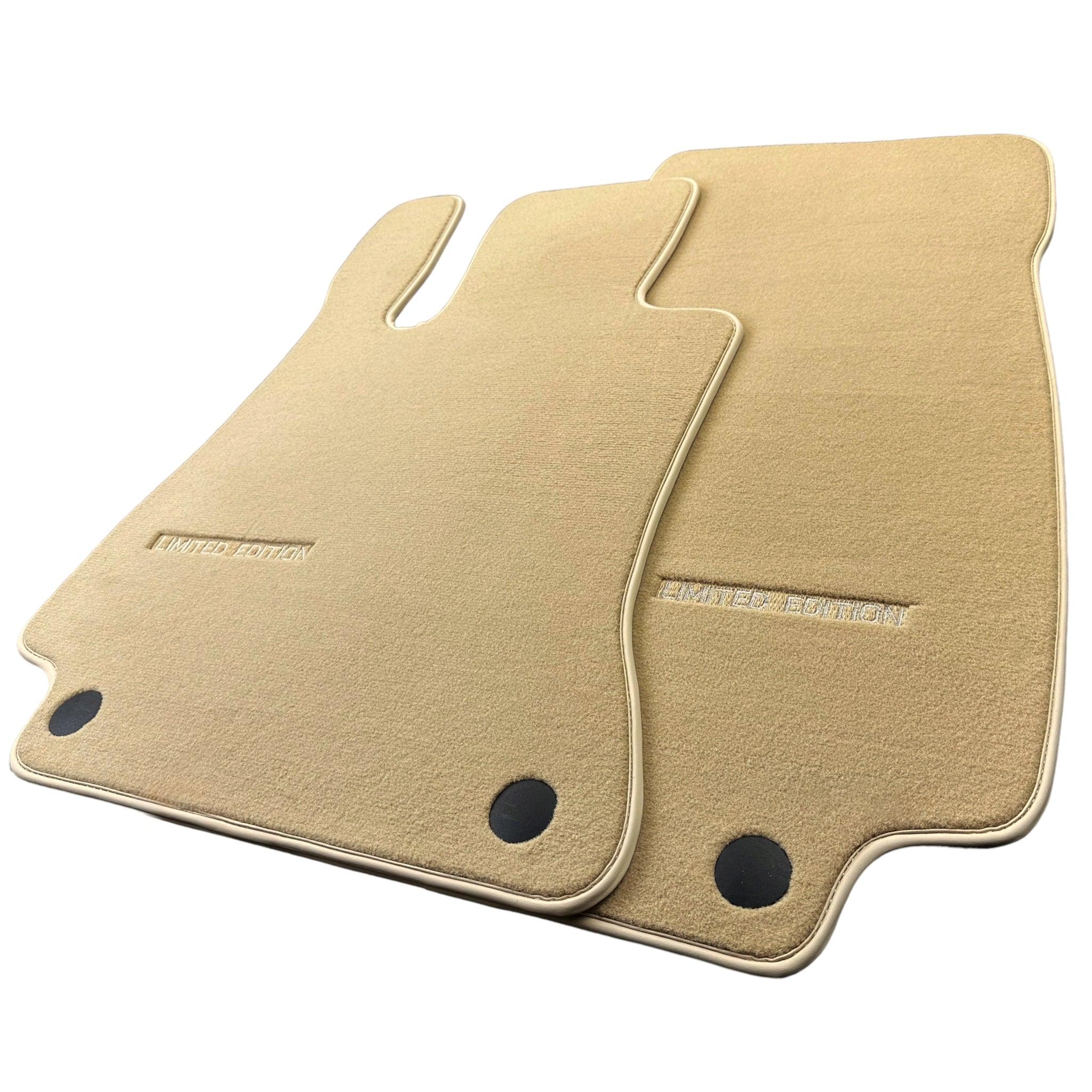 Beige Floor Mats For Mercedes Benz E-Class C207 Coupe Facelift (2013-2017) | Limited Edition