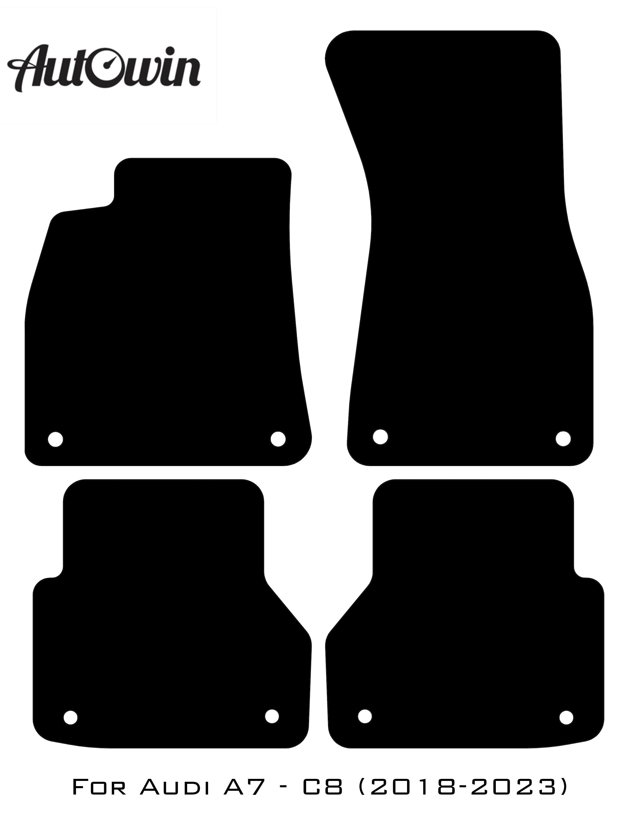 Floor Mats for A7 - C8 (2018-2023) Fighter Jet Edition