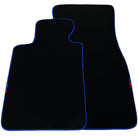 Black Floor Floor Mats For BMW 3 Series E92 | Blue Trim