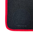 Black Floor Floor Mats For BMW 6 Series F06 Gran Coupe | Fighter Jet Edition AutoWin Brand |Red Trim