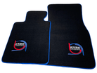Black Floor Mats For BMW M2 G87 ER56 Design Limited Edition Blue Trim - AutoWin