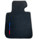 Black Floor Mats For BMW X5 Series E53 With Color Stripes Tailored Set Perfect Fit - AutoWin