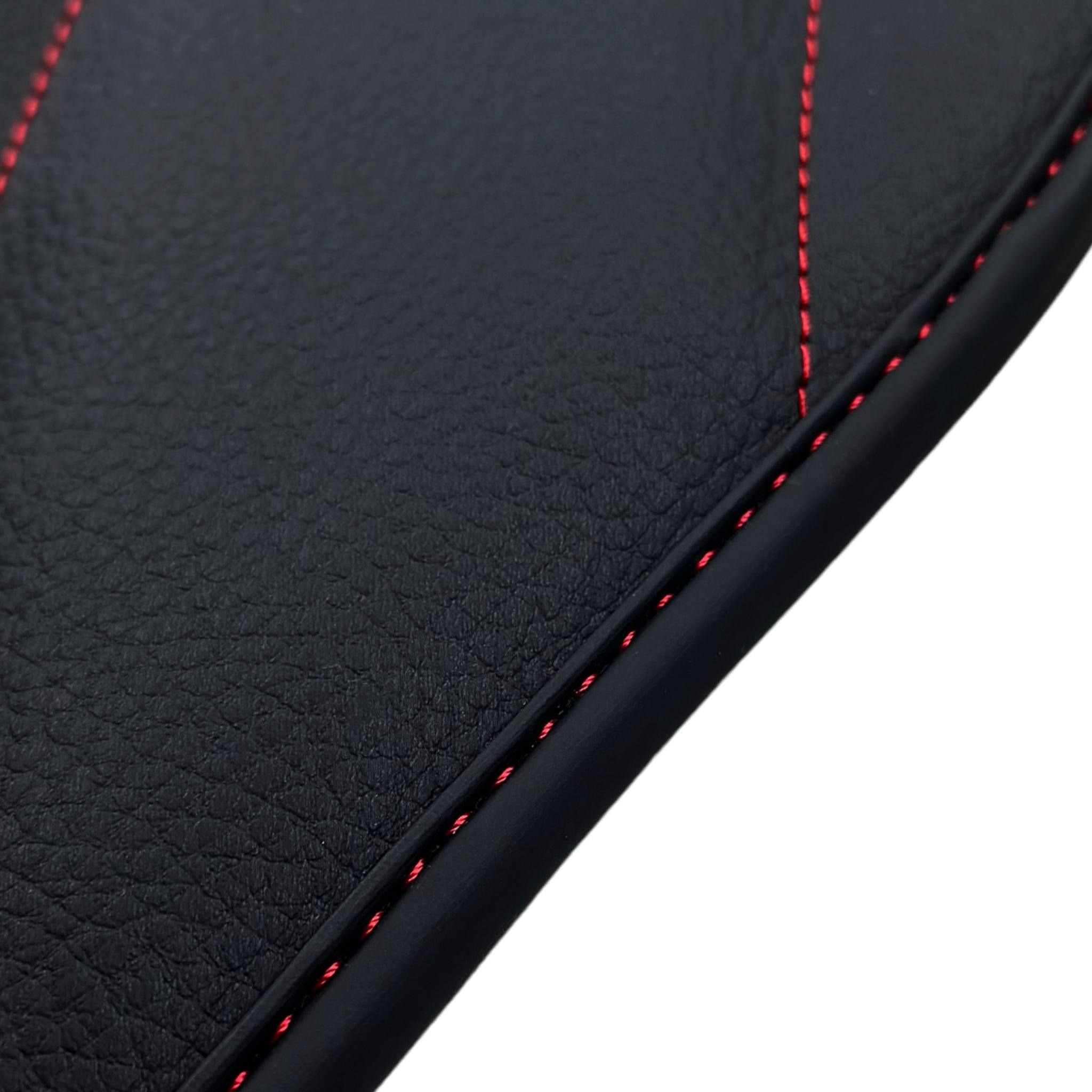 Black Leather Floor Mats For Mercedes Benz GLE-Class C292 Coupe (2015-2020)