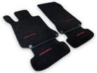 Black Leather Floor Mats For Mercedes Benz S-Class W126 (1979-1991)