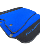 Blue Floor Mats For Ferrari 812 Superfast With Alcantara Leather - AutoWin