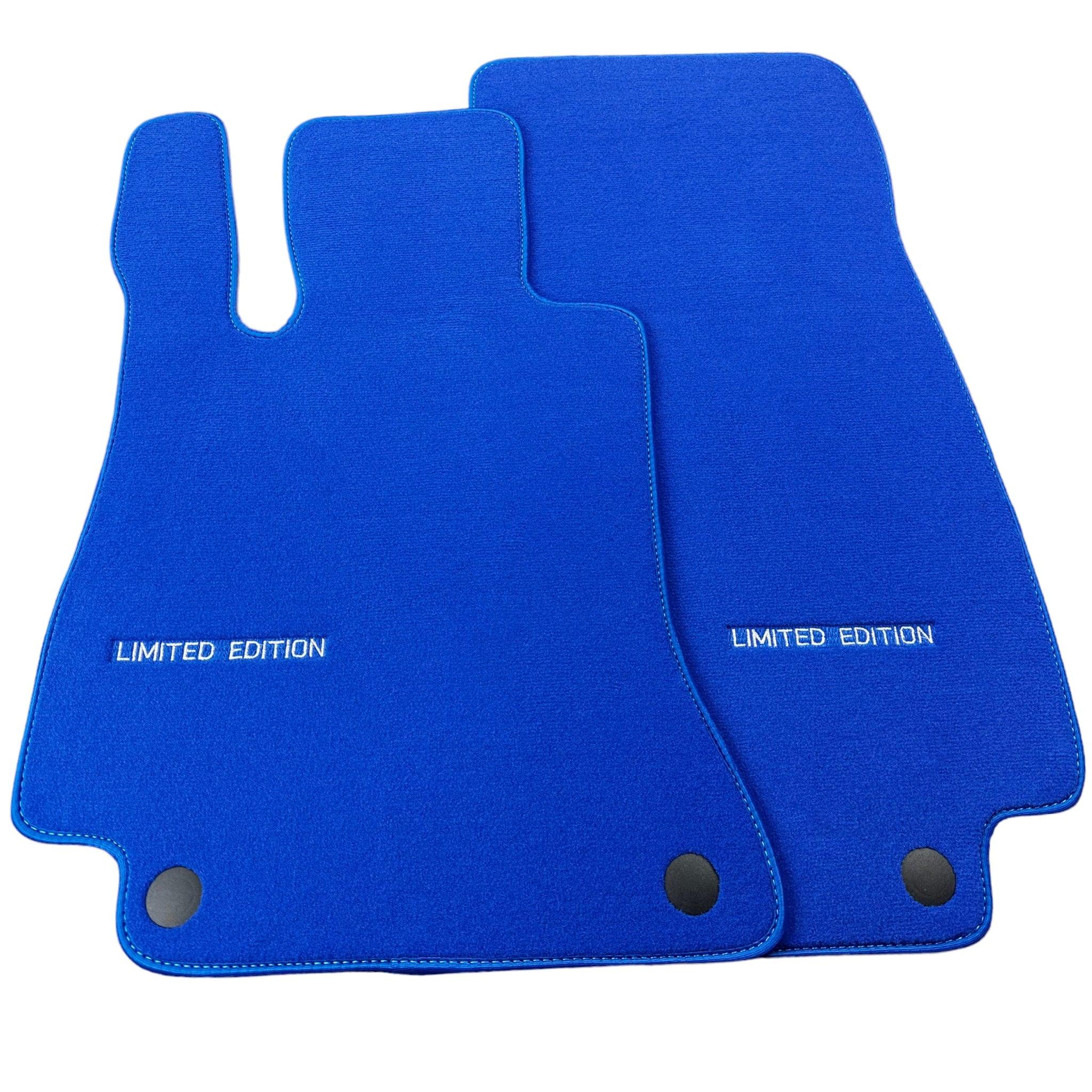 Blue Floor Mats For Mercedes Benz S-Class C126 Coupe (1981-1991) | Limited Edition