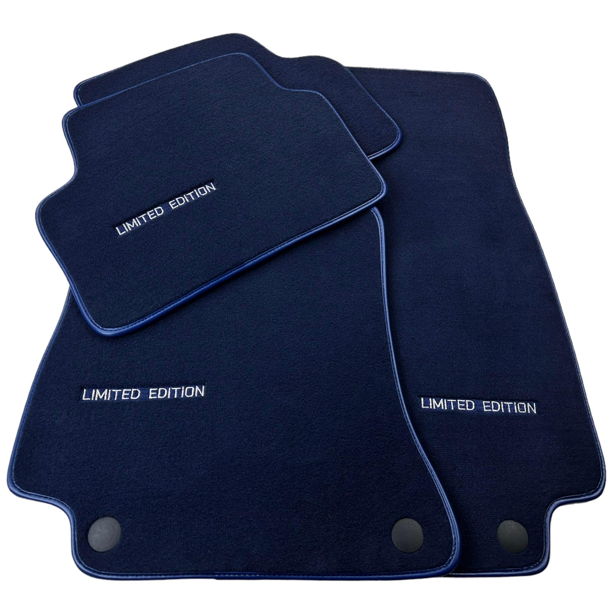 Dark Blue Floor Mats For Mercedes Benz E-Class C207 Coupe Facelift (2013-2017) | Limited Edition