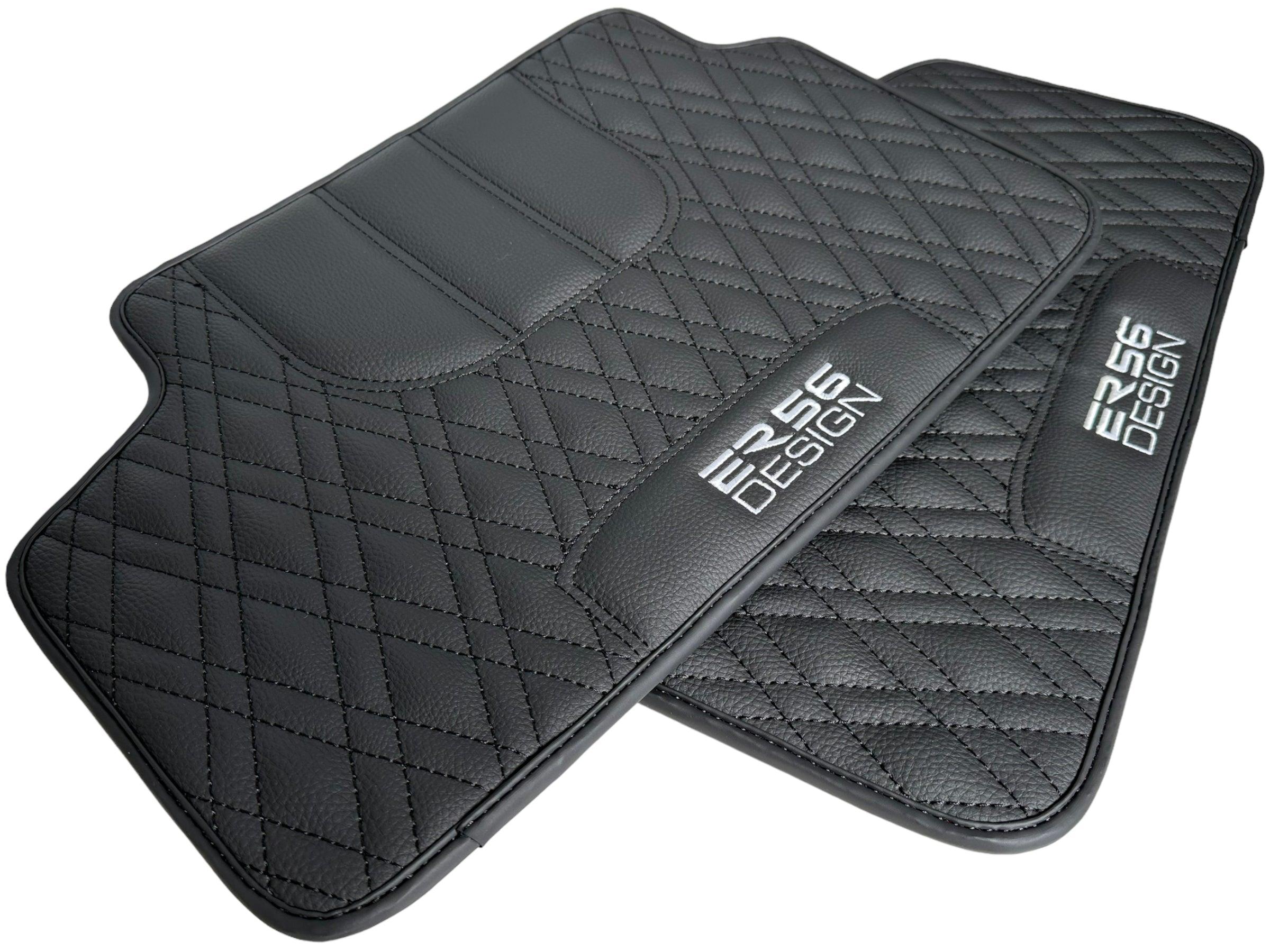Floor Mats For BMW 7 Series E38 Black Leather Er56 Design - AutoWin