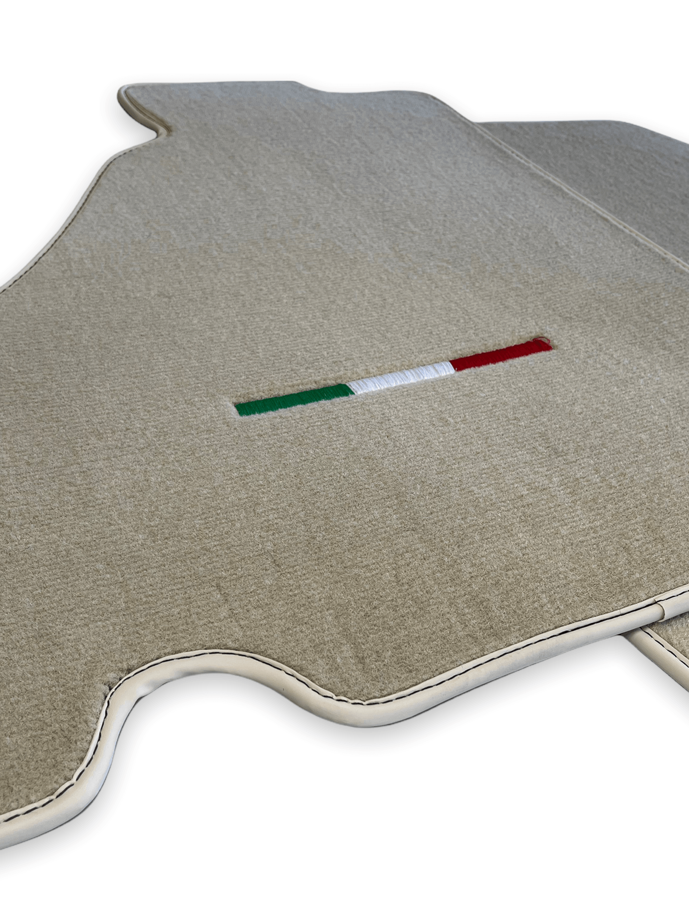 Floor Mats For Ferrari F430 2004-2009 Beige Color IT Edition - AutoWin