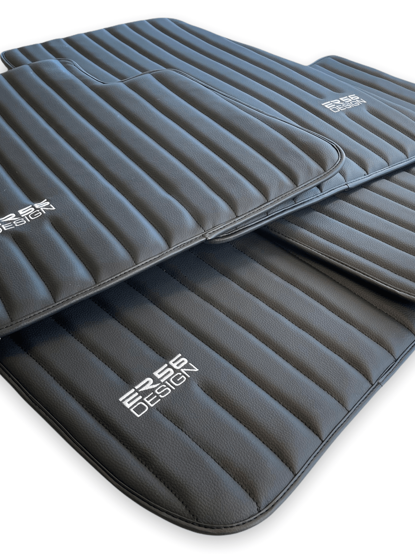 Leather Floor Mats For Rolls Royce Cullinan Rr31 2018-2023 ER56 Design Brand - AutoWin