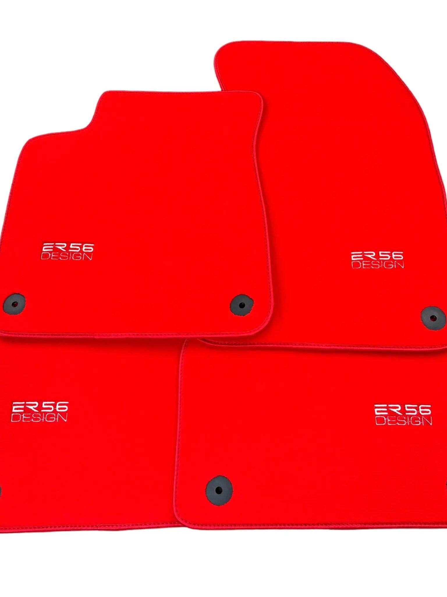 Red Floor Mats for Audi Q5 8R Hybrid (2008-2017) | ER56 Design