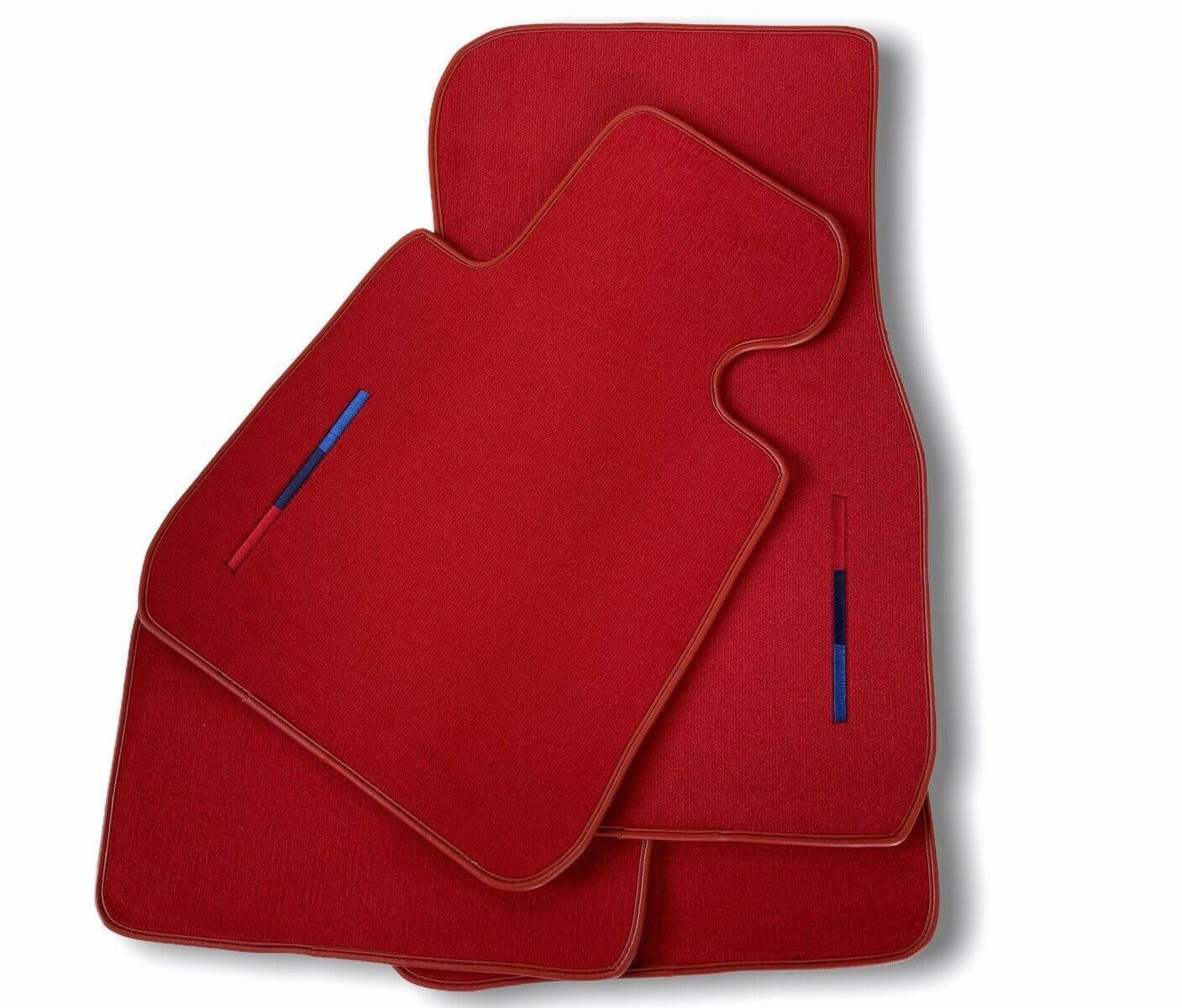 Red Mats For BMW 5 Series E61 Wagon With M Package - AutoWin
